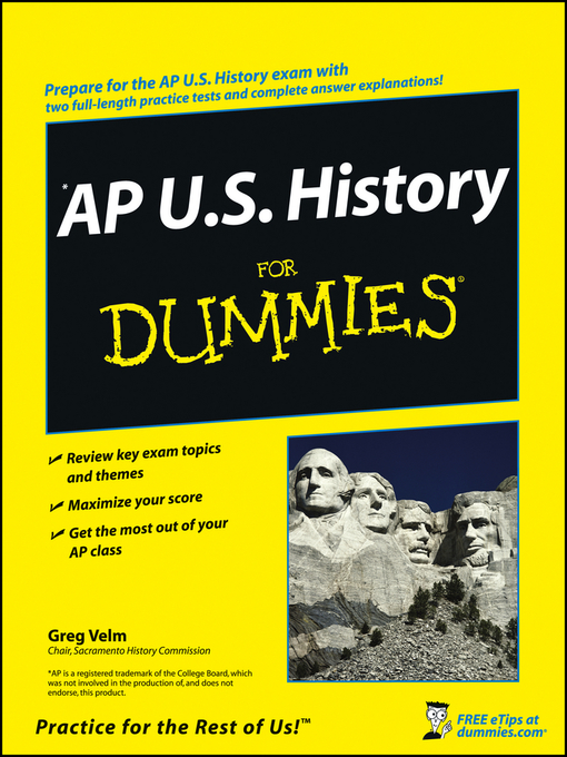 Title details for AP U.S. History For Dummies by Greg Velm - Available